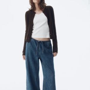 H&M Women's Wide Leg Jeans - 2 pairs - Dark Blue & Light Blue